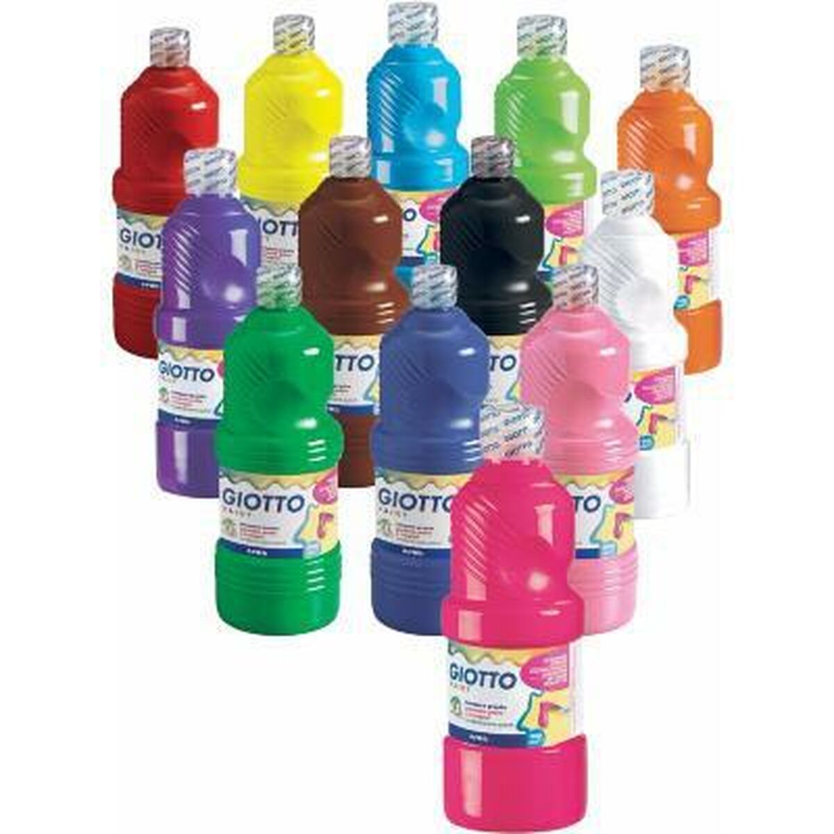 Gouache Giotto School Jaune 500 ml Lavable (6 Unités)